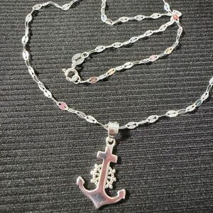 Anchor necklace 18”